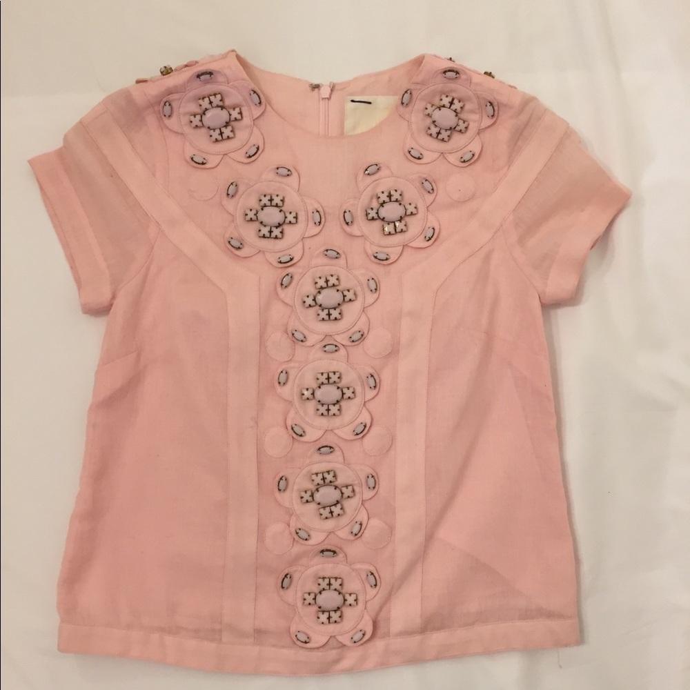 Pink linen shirt from Nordstrom size small
